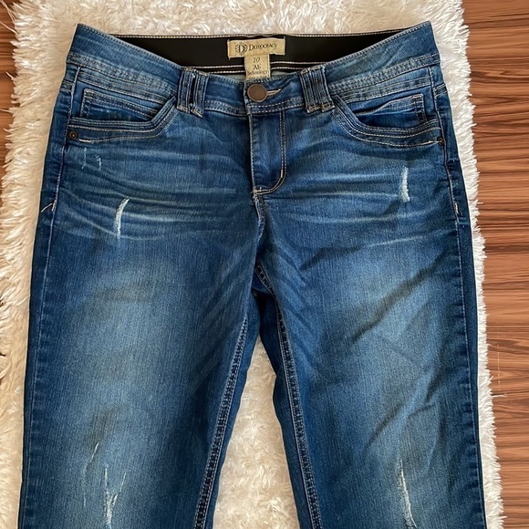 DEMOCRACY Ab Technology Distressed Jeans Size 10 - Picture 2 of 8